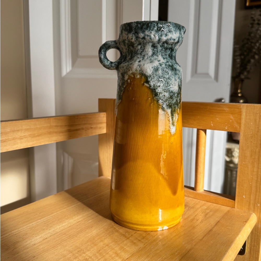 MCM German Yellow Jug/ Vase/ Decor/ Pottery BY Ü-KERAMIK